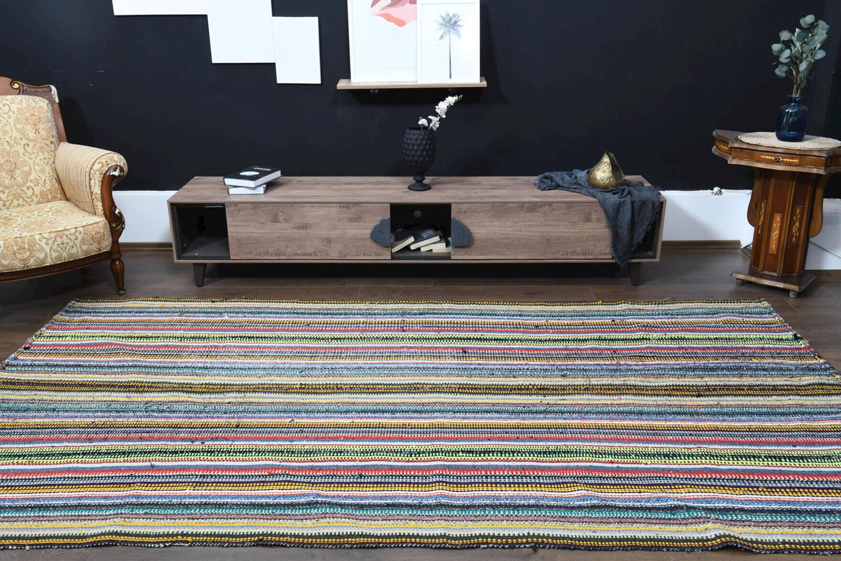 Turkish Vintage Kilim Area Rug