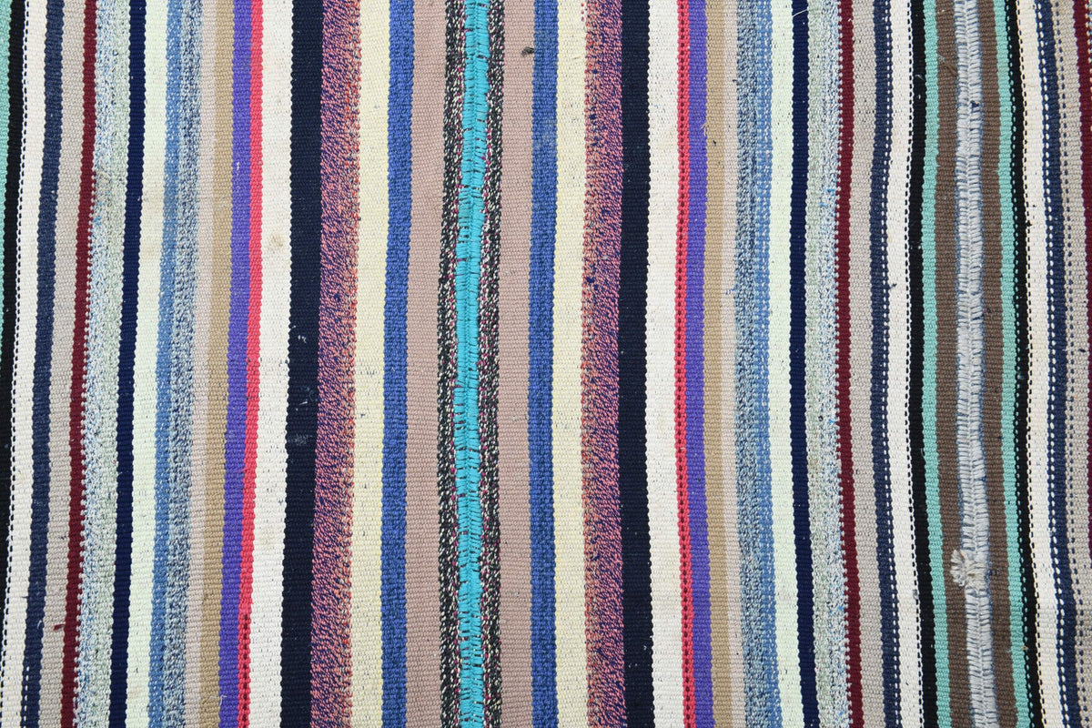 Turkish Vintage Area Kilim Rug