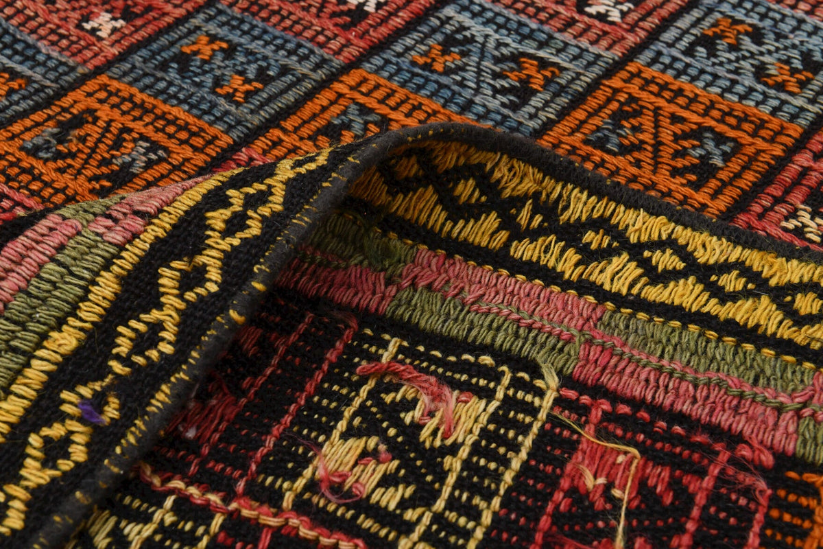 Turkish Vintage Area Kilim Rug