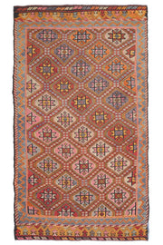 Turkish Vintage Area Kilim Rug
