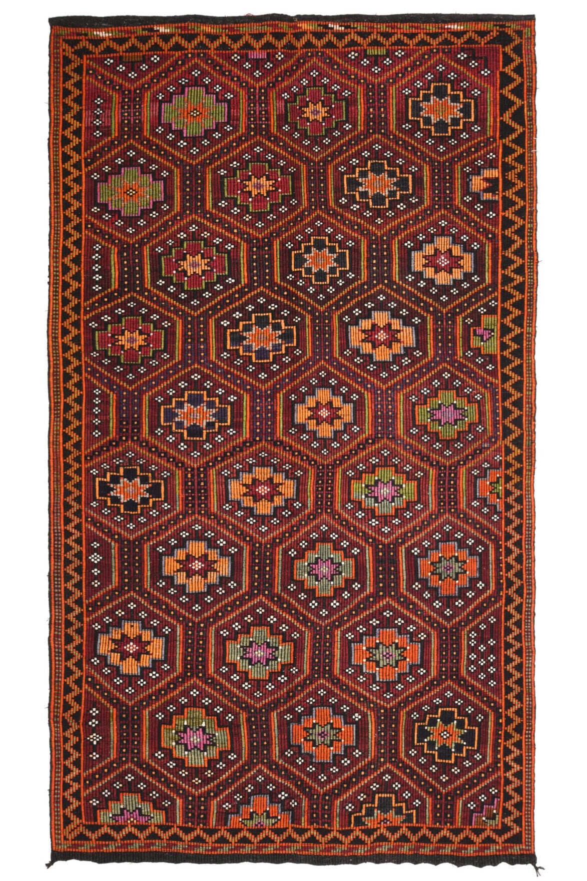 Flatweave Handmade Vintage Rug
