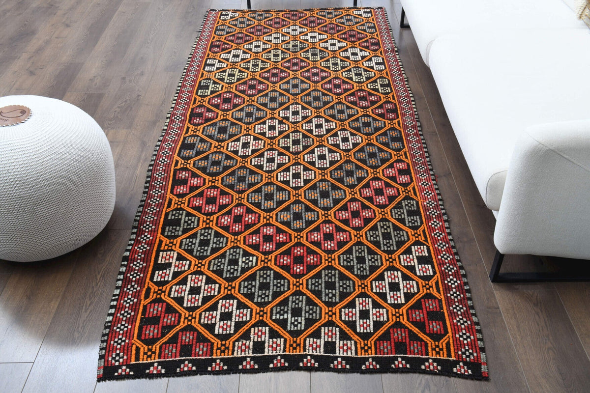 Honeycomb Vintage Kilim Runner