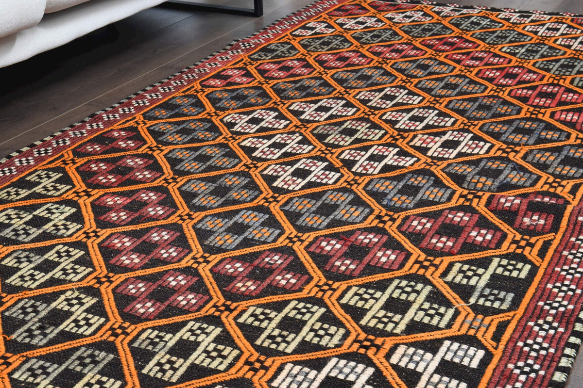 Honeycomb Vintage Kilim Runner