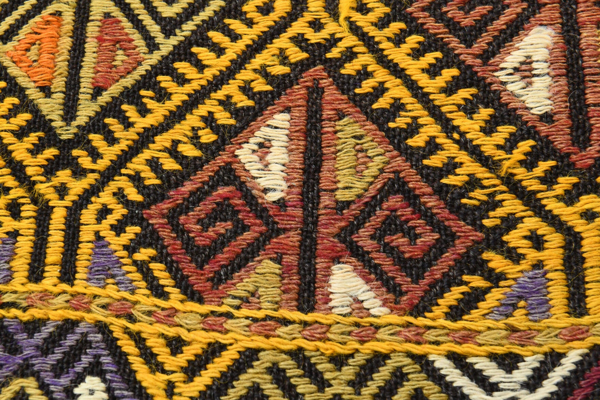 Turkish Vintage Area Kilim Rug