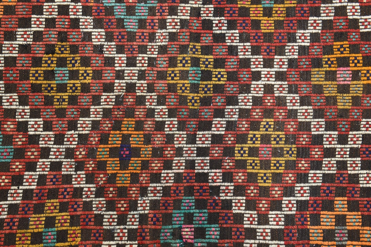 Turkish Vintage Area Kilim Rug