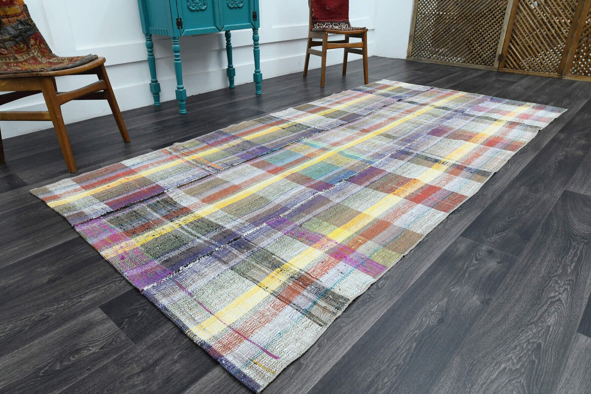 Turkish Vintage Area Patchwork Rug