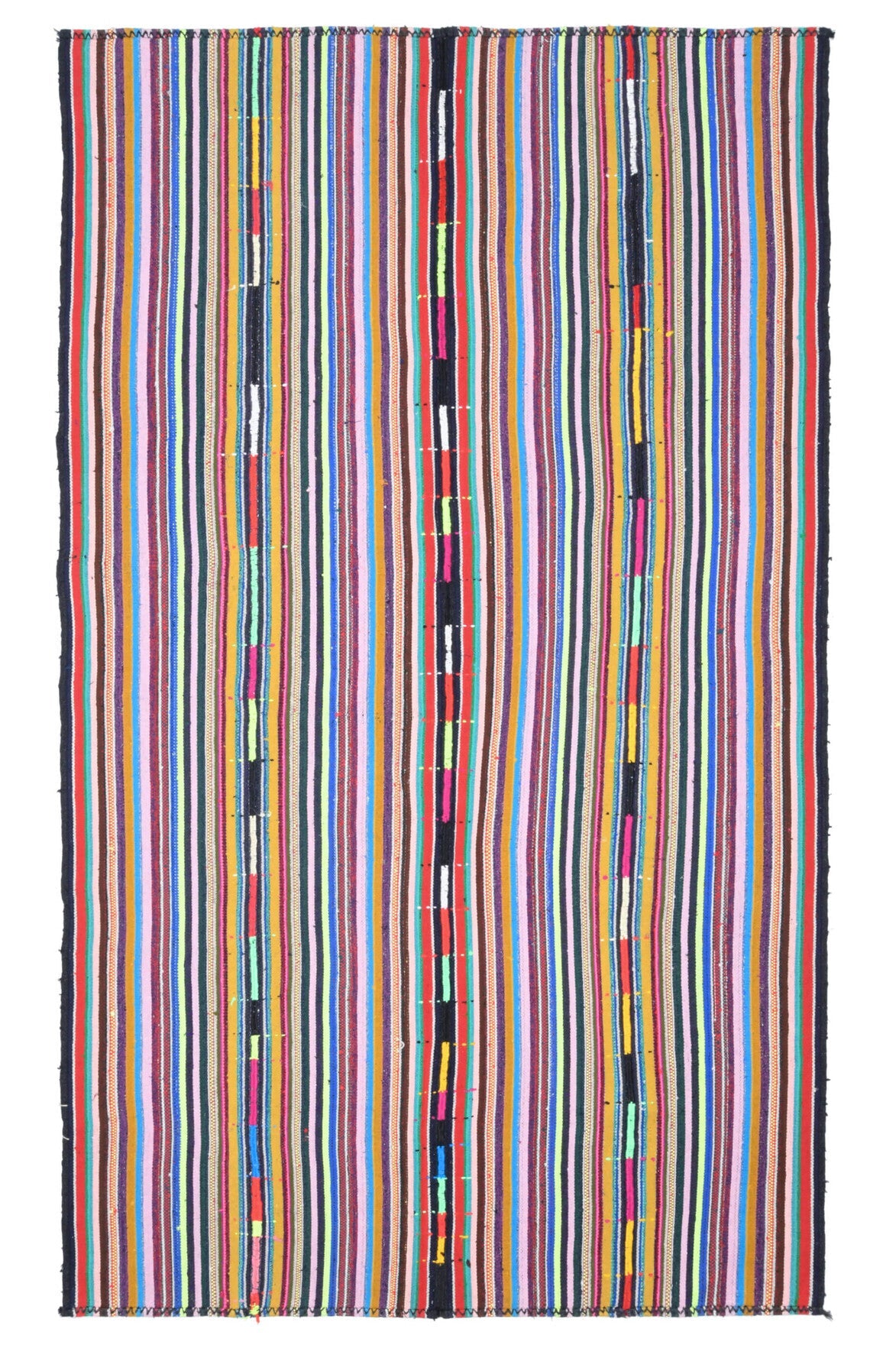 Colorful Kilim Turkish Striped Rug