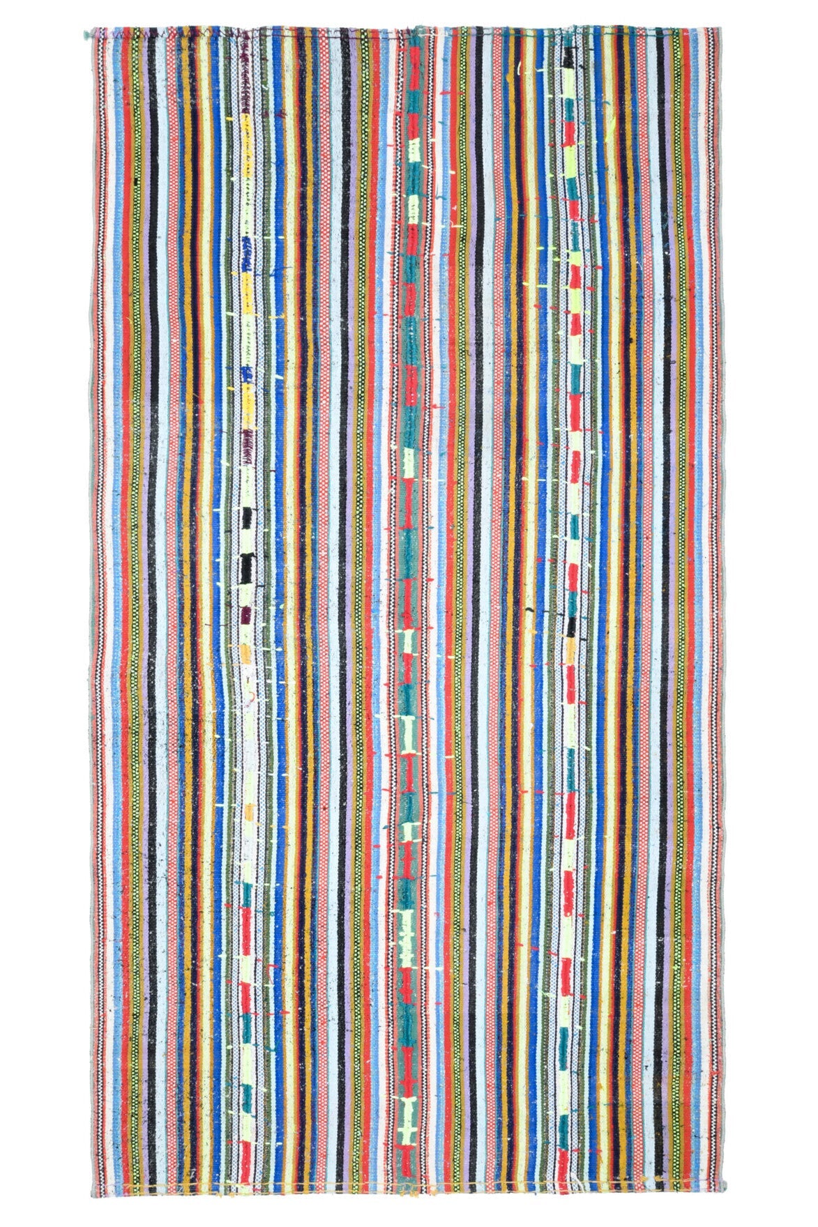 Turkish Vintage Striped Kilim Rug