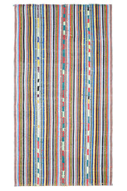Turkish Vintage Striped Kilim Rug