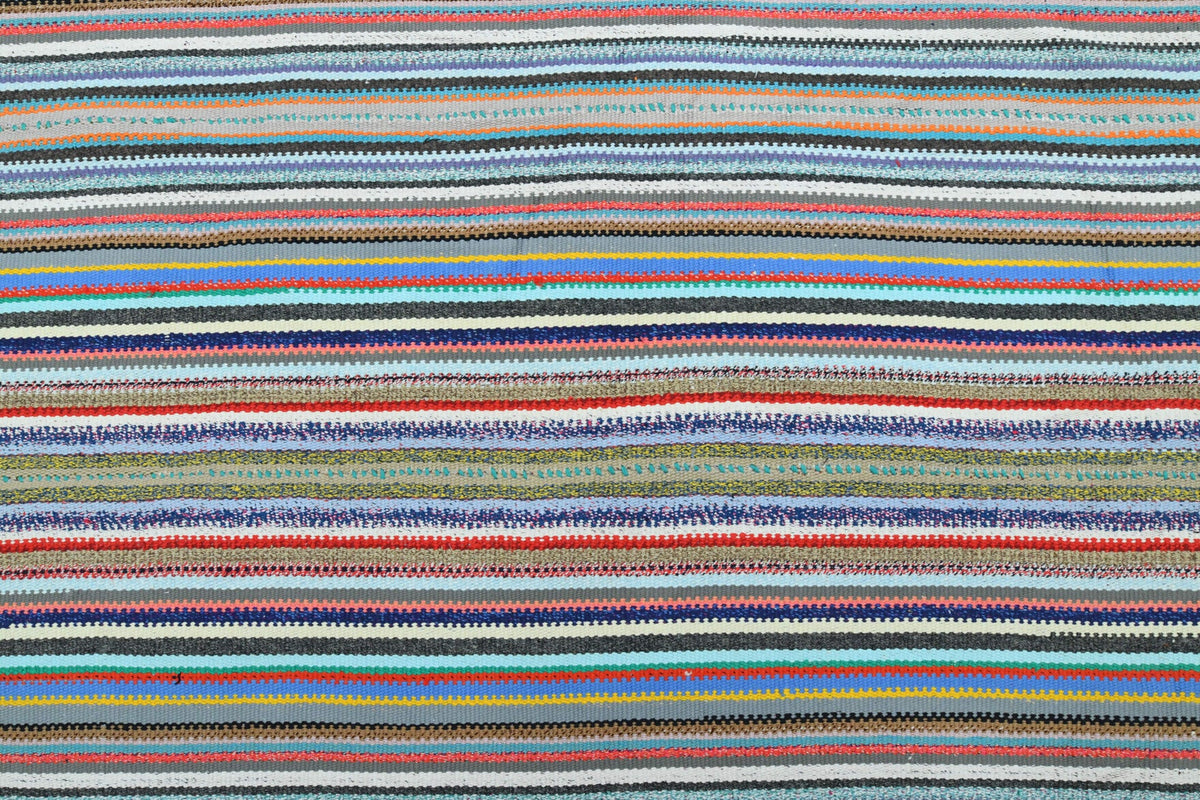 Turkish Vintage Area Kilim Rug
