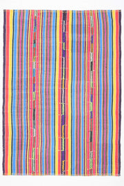 Turkish Colorful Striped Rug
