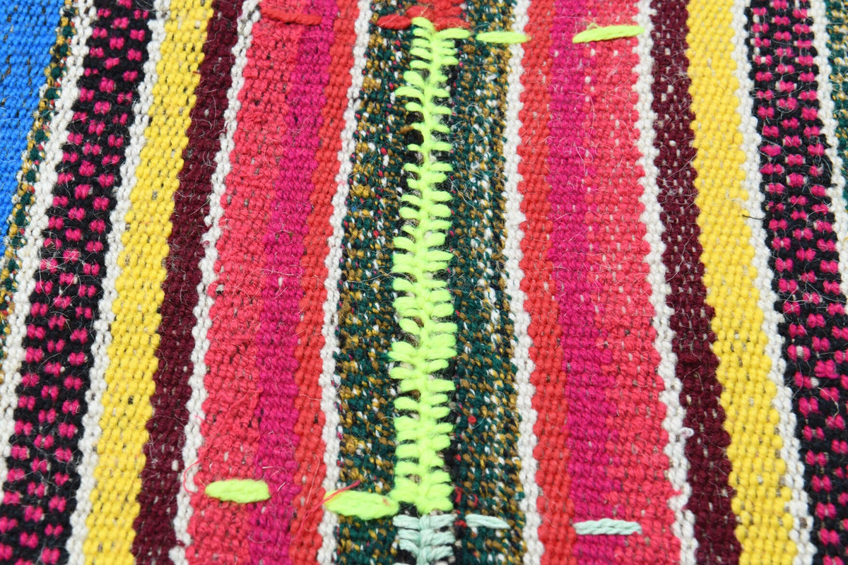 Turkish Colorful Striped Rug