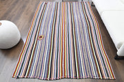 1960'lardan Anadolu kökenli çizgili el dokuma vintage kilim, 170x260 cm