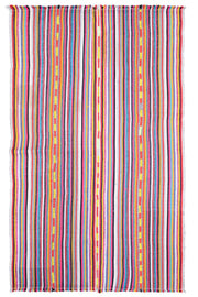 Turkish Vintage Area Kilim Rug