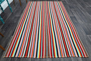 El yapımı vintage halı 173x287 cm oryantal desenli yün - detay görünümü