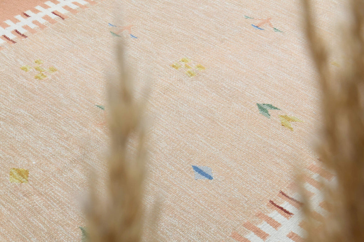 Bordered Vintage Area Milas Rug