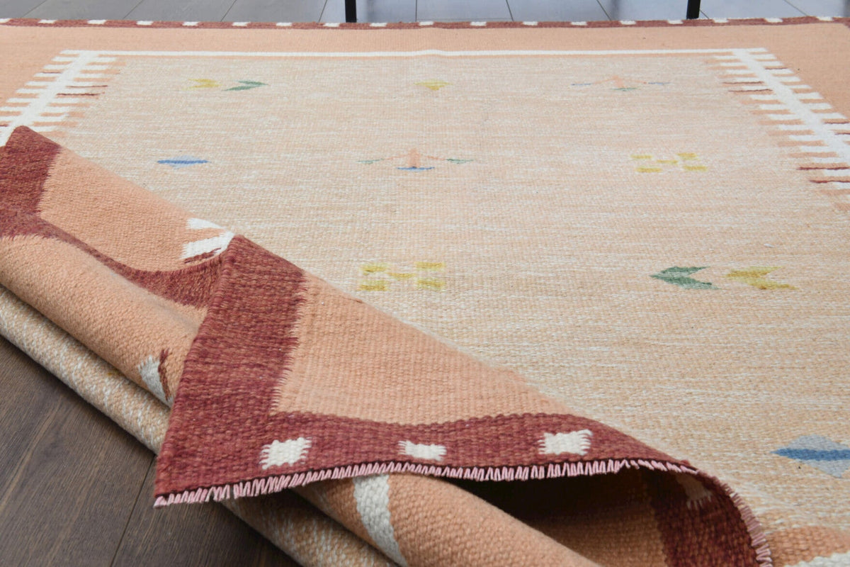 Bordered Vintage Area Milas Rug