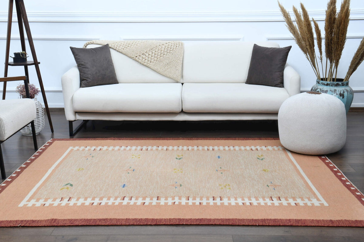 Bordered Vintage Area Milas Rug