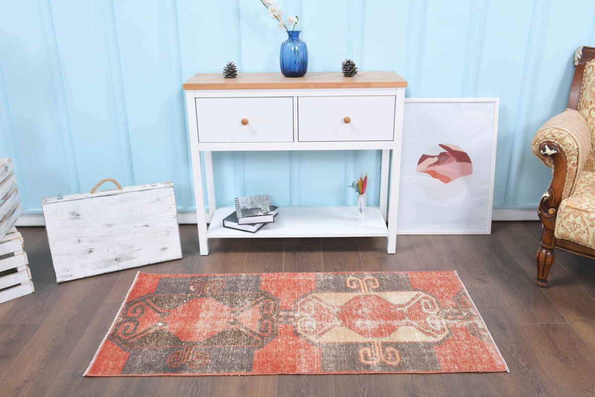 Oushak Vintage Runner Rug