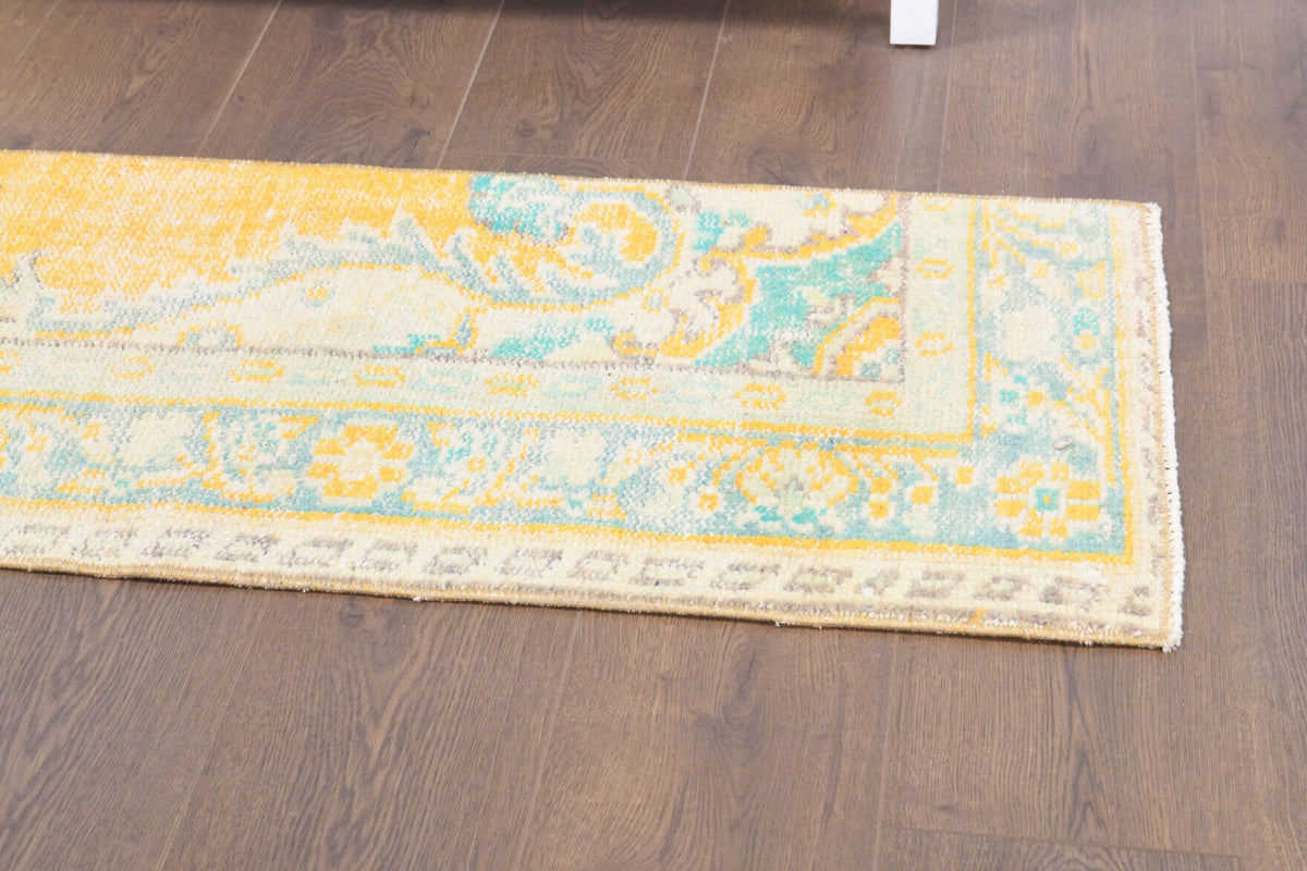 Turkish Vintage Mini Oushak Rug