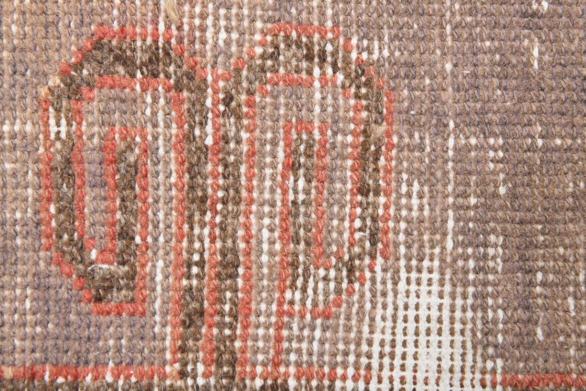 Red Vintage Oushak Runner Rug