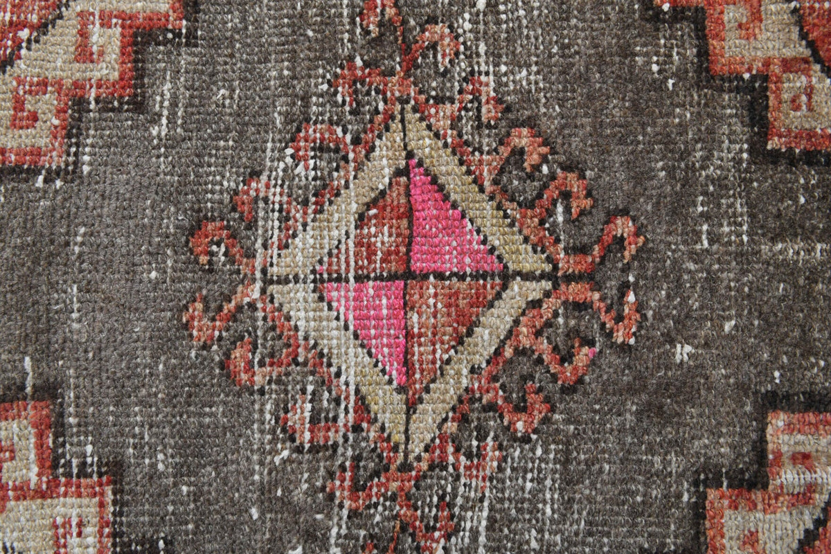 1960s Red Vintage Runner Rug