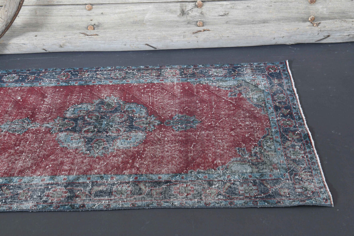 El yapımı vintage yolluk 104x371 cm oryantal desenli yün - mekan görünümü