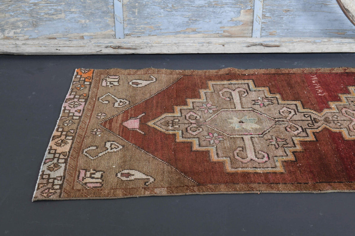 1960s Turkish Anatolian Vintage Runner Rug