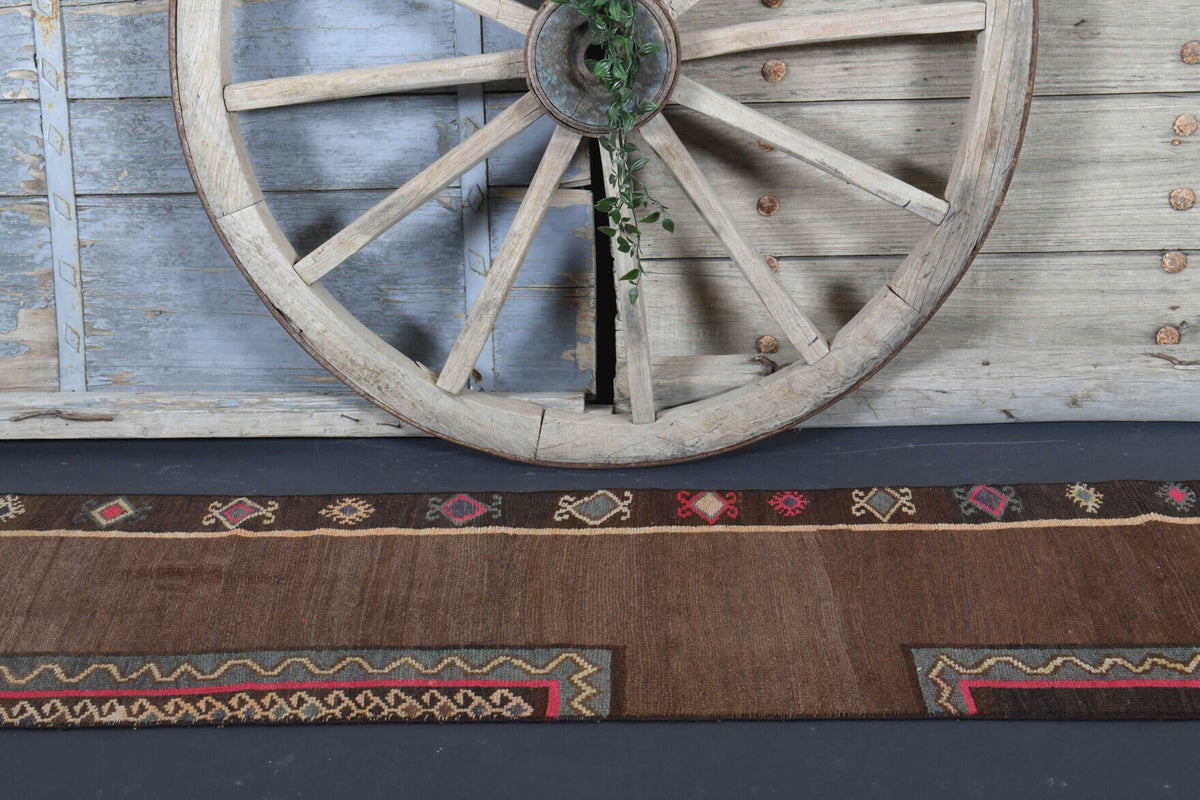 Flatweave Turkish Vintage Runner Rug