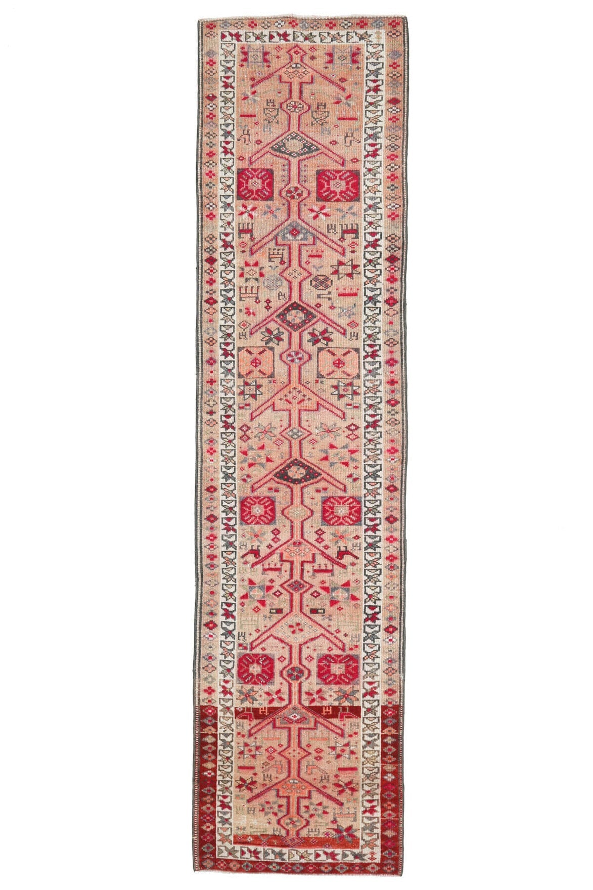 Heirloom Unique Vintage Handwoven Oushak Runner