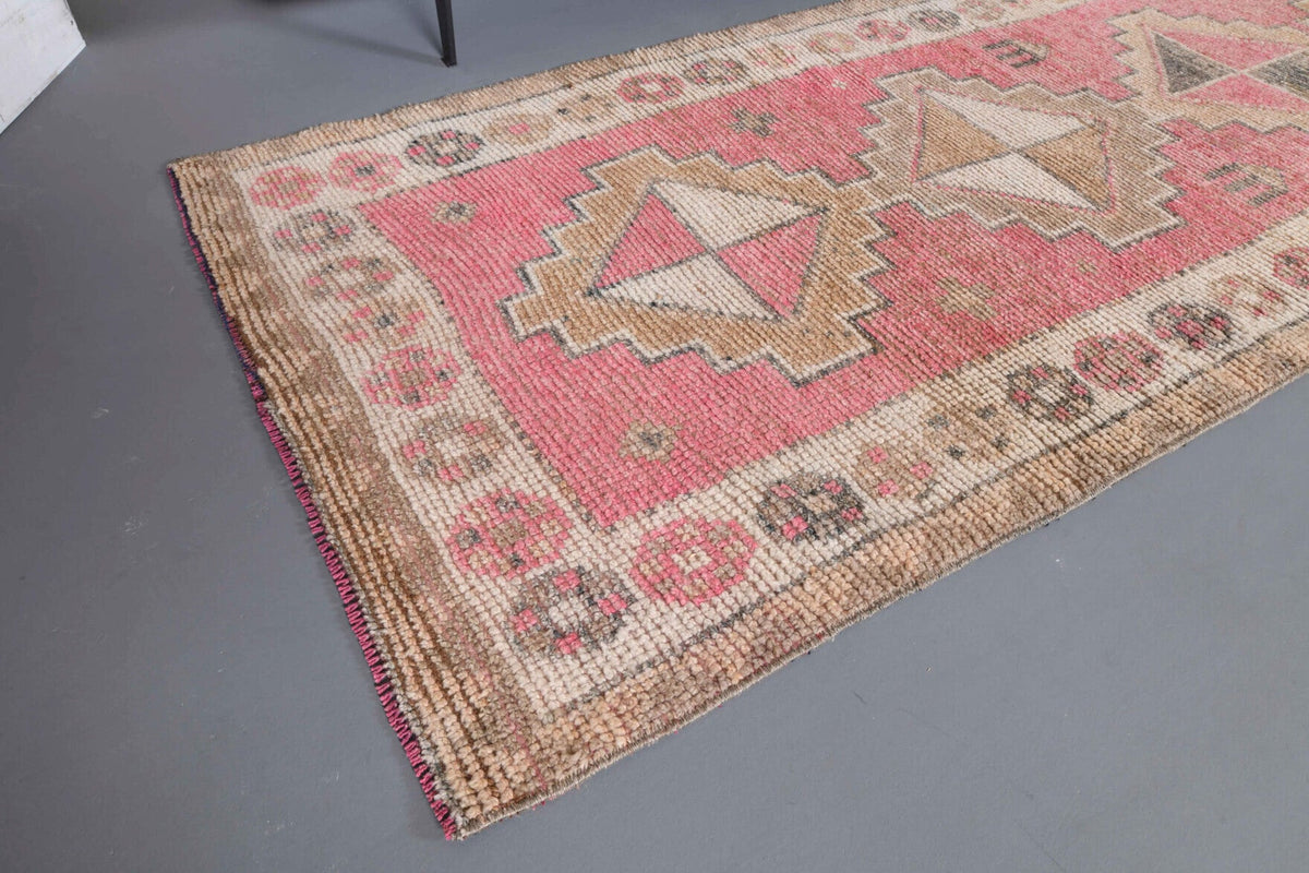 Tek parça el dokuma vintage yolluk 92x364 cm (3,35 m²) – Pera Halı