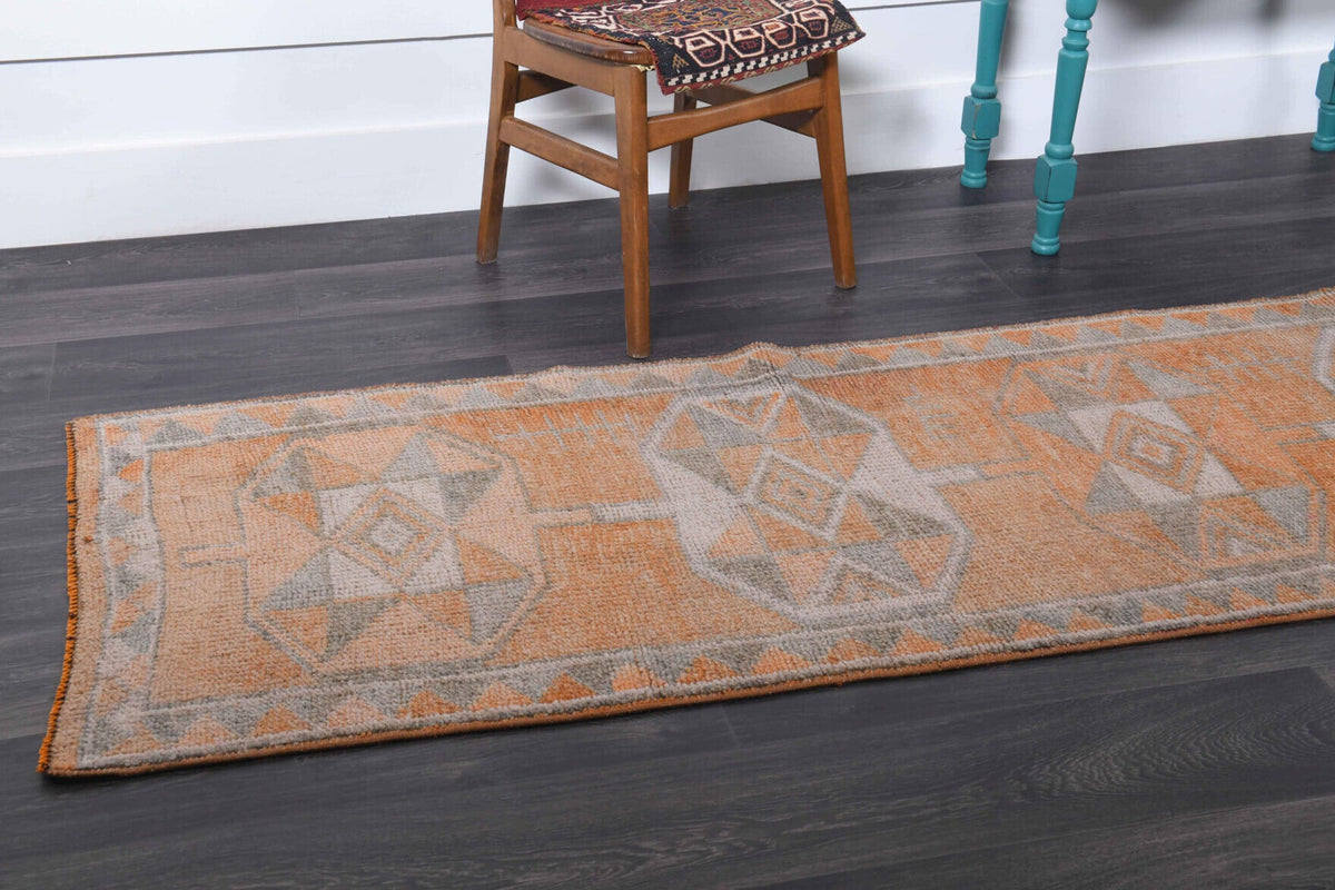 Tek parça el dokuma vintage yolluk 83x398 cm (3,3 m²) – Pera Halı