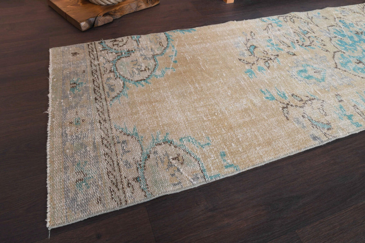 Tek parça el dokuma vintage yolluk 72x271 cm (1,95 m²) – Pera Halı