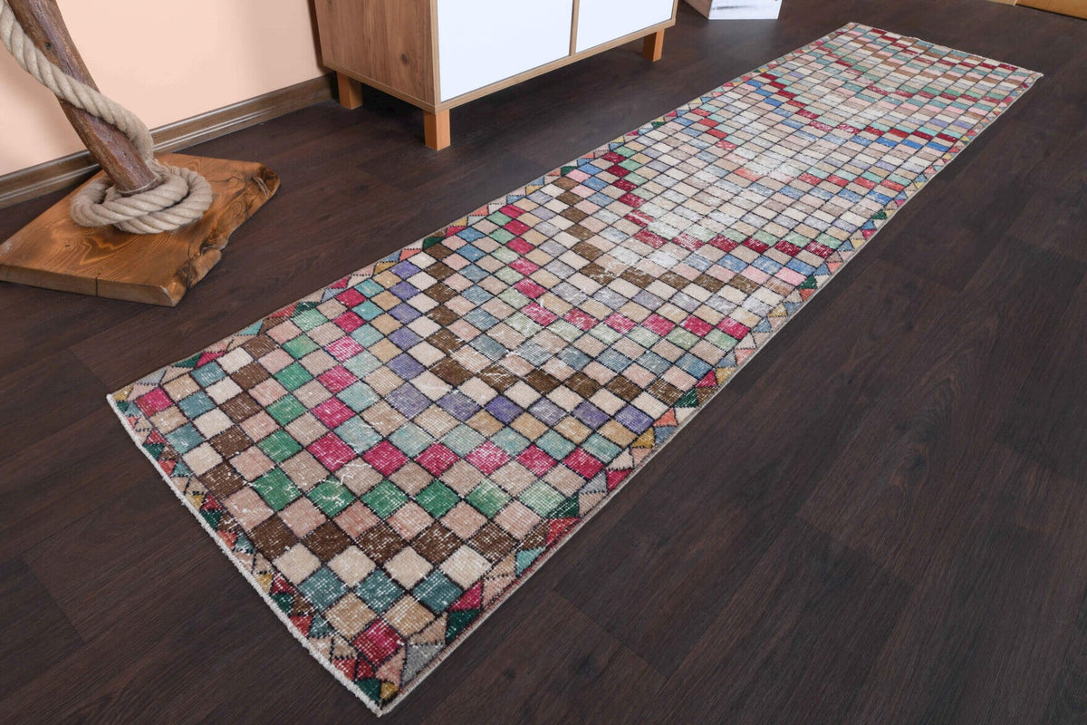 Multi-Colored Anatolian Runner Rug