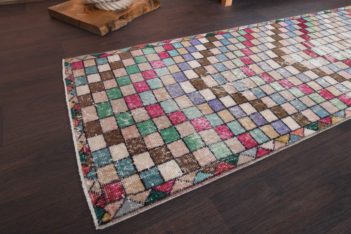 Multi-Colored Anatolian Runner Rug
