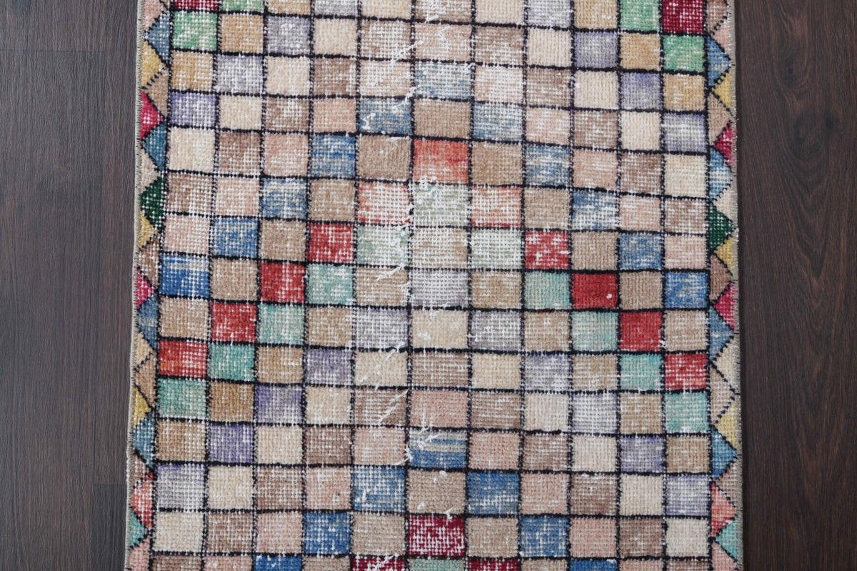 Multi-Colored Anatolian Runner Rug