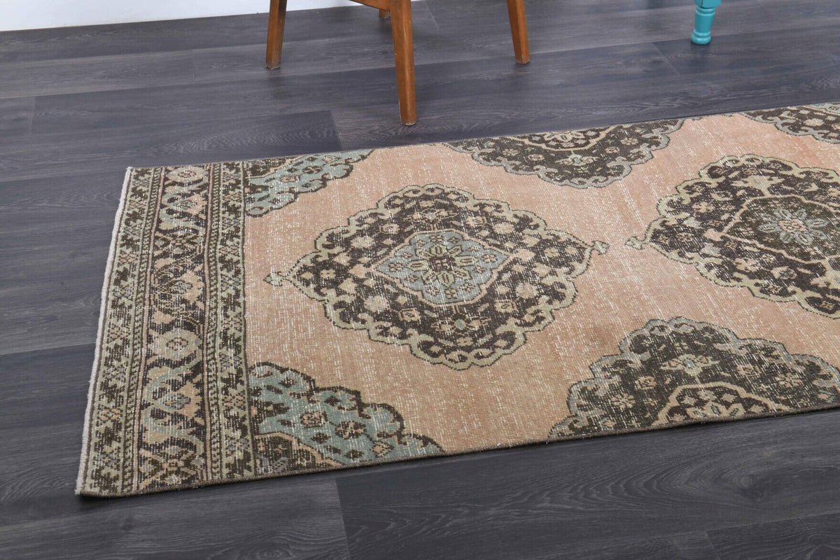 Tek parça el dokuma vintage yolluk 98x393 cm (3,85 m²) – Pera Halı