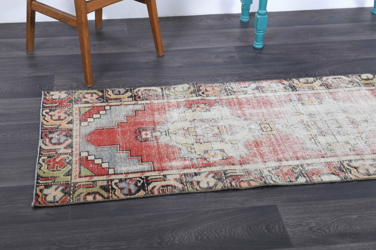 Tek parça el dokuma vintage yolluk 73x265 cm (1,93 m²) – Pera Halı