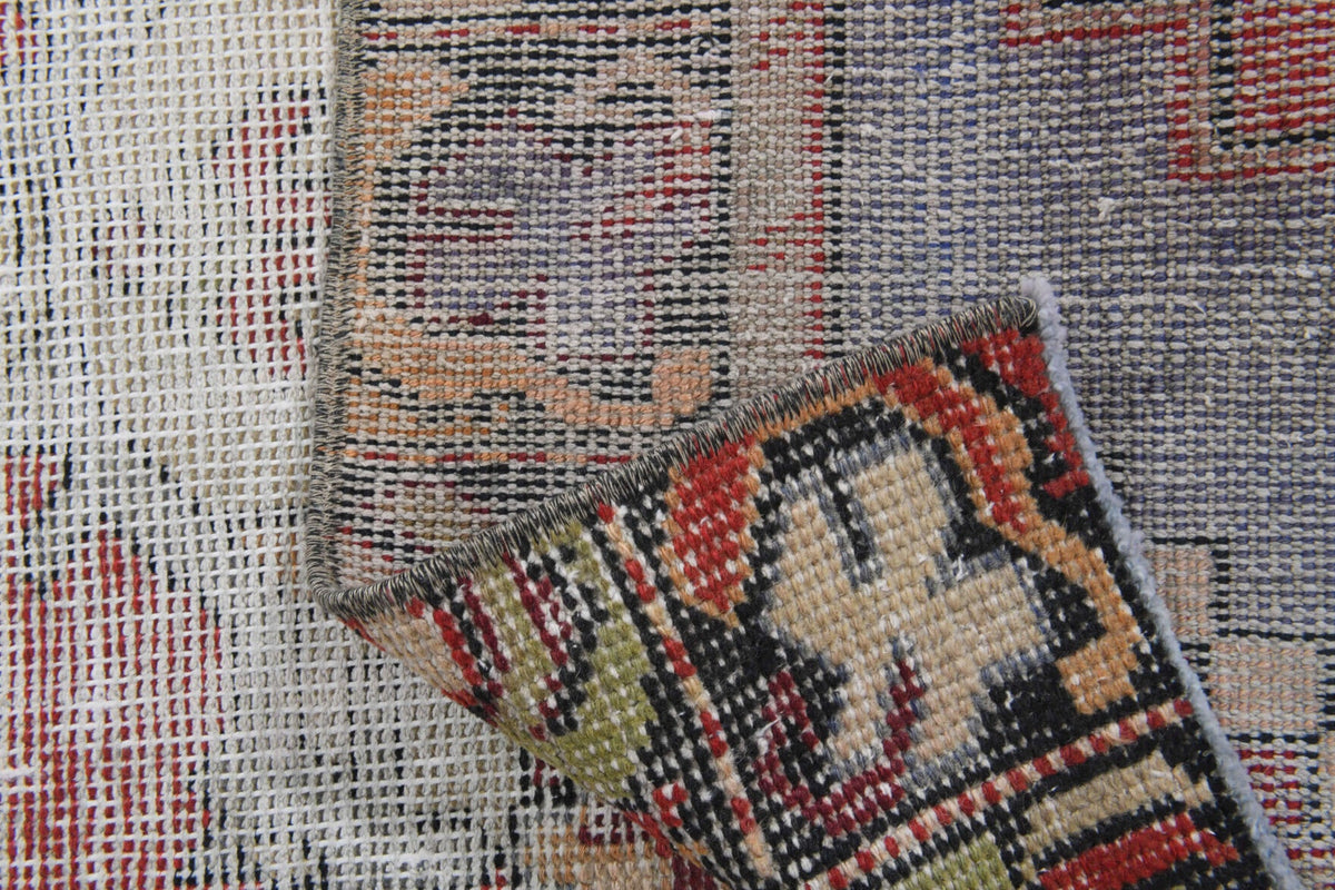 1,93 m² el dokuma vintage yolluk – Anadolu, 1960'lar