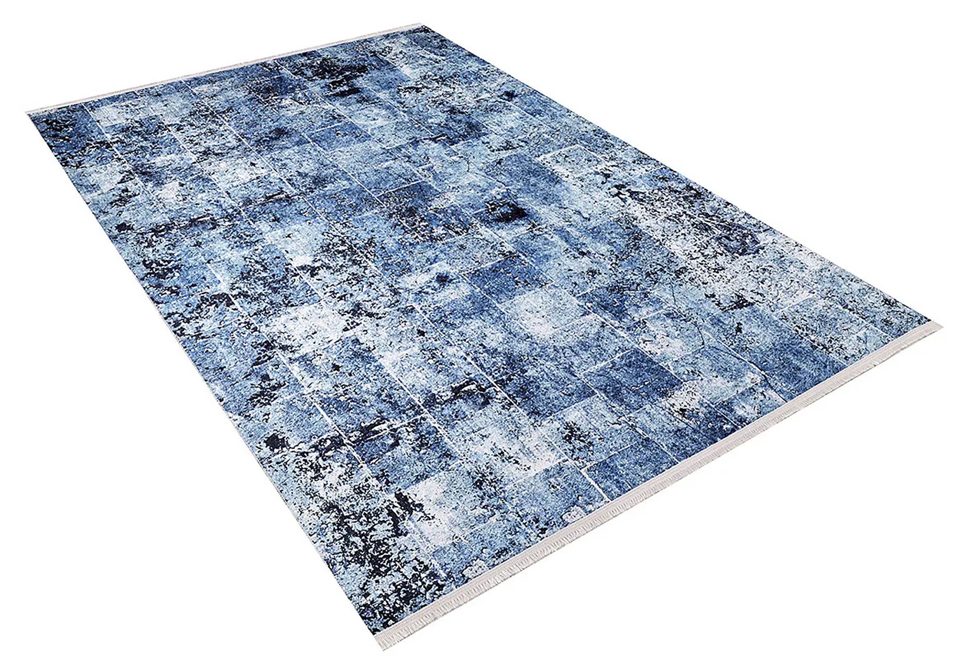 Pale Pink Cream Beige Geometric Patterned Kilim Rug