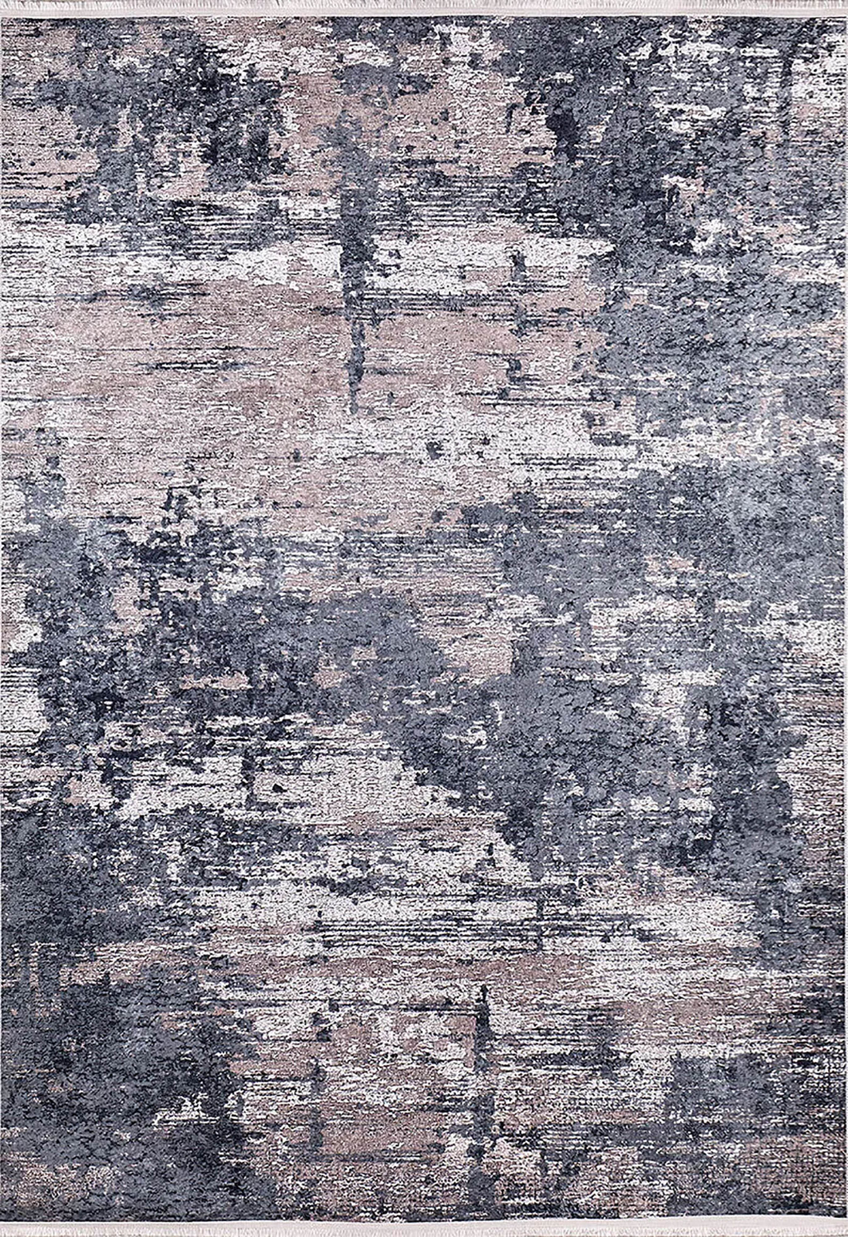 Gri Açık Pembe Modern Halı - Pera Halı