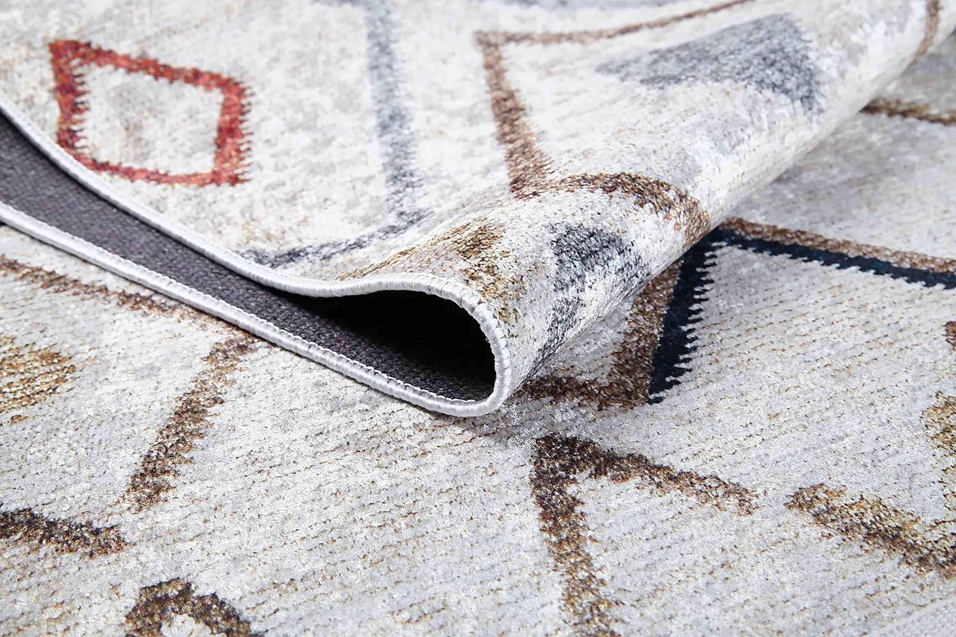 Fas Tarzı Geometrik Desenli Bohem Kilim Halı - Pera Halı