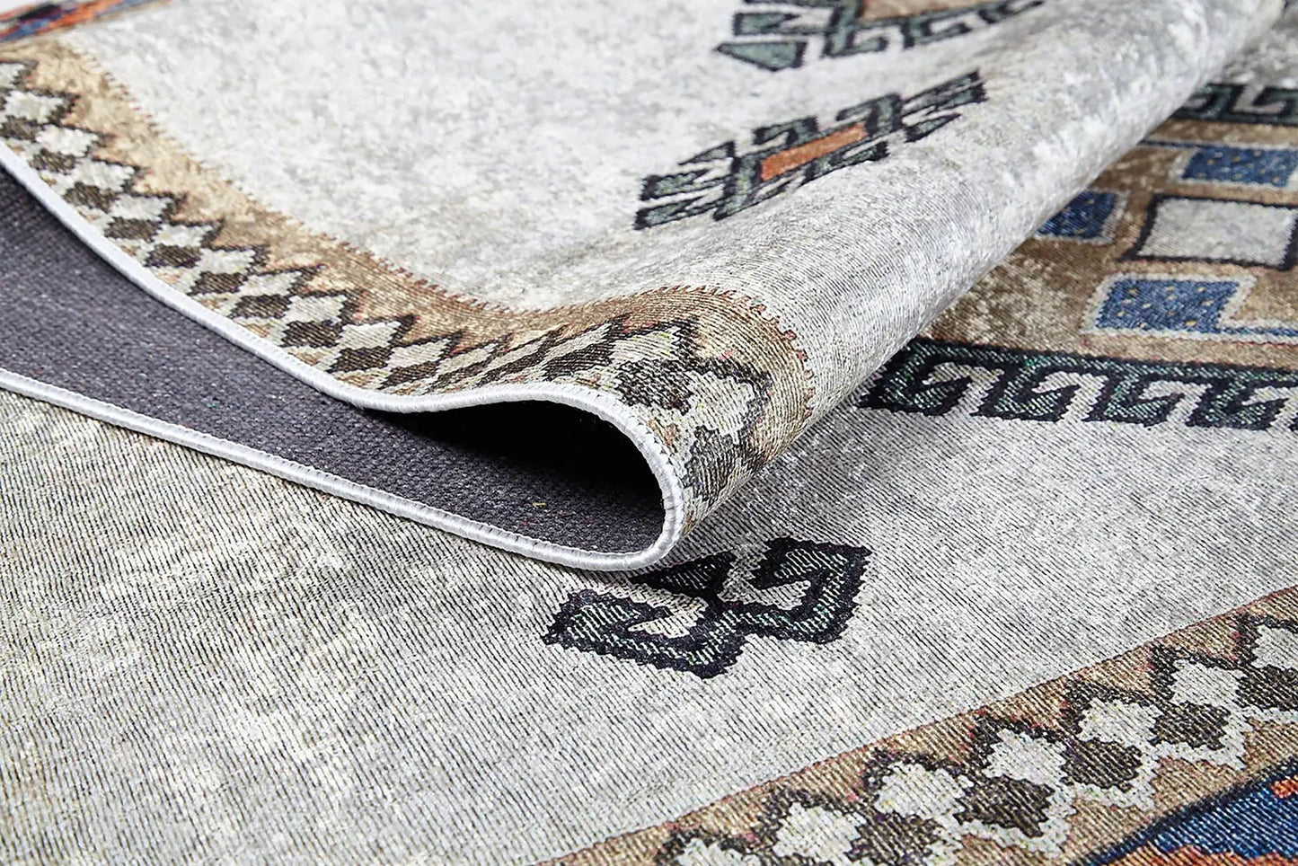Fas Bej Gri Kilim Halı - Pera Halı