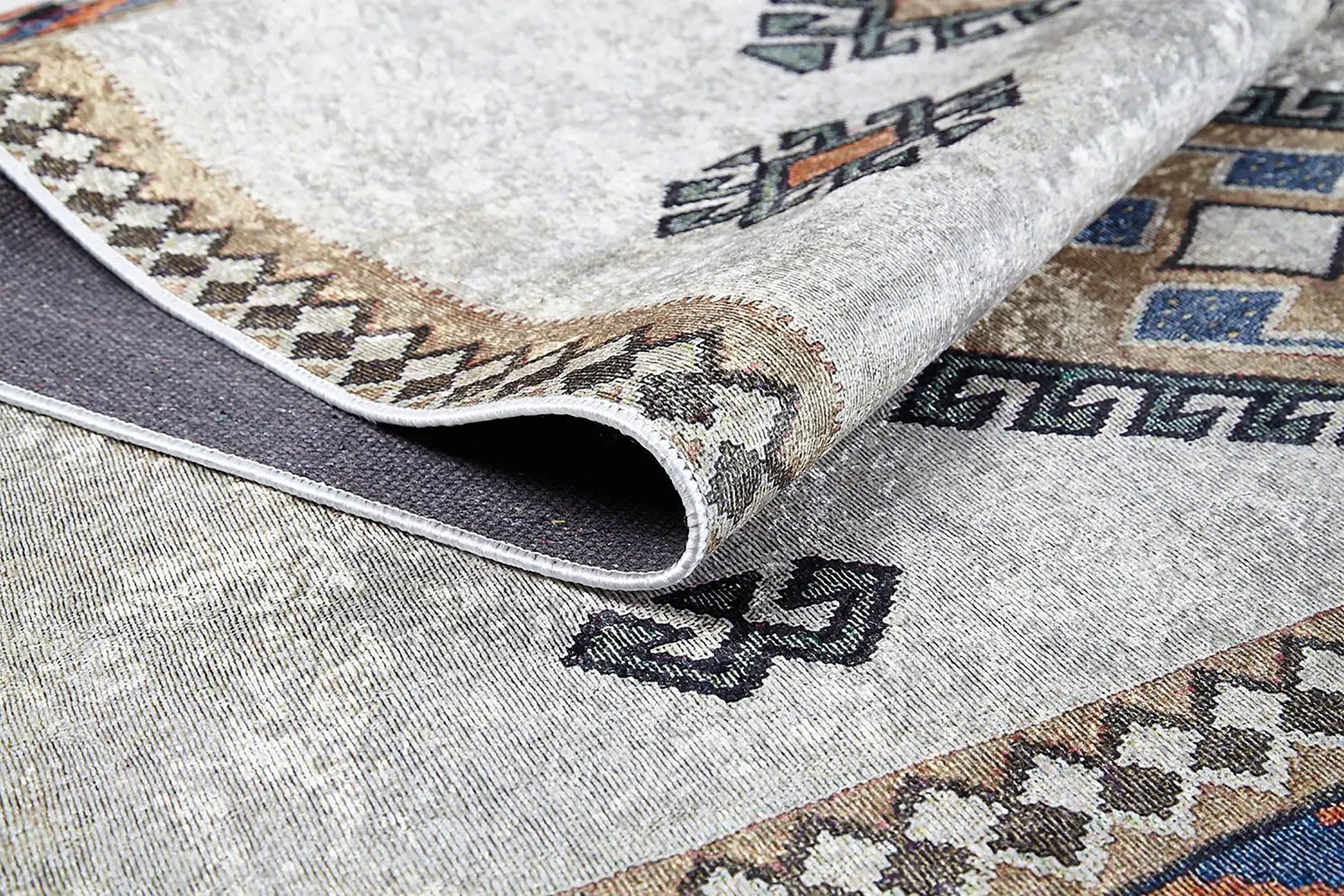 Fas Bej Gri Kilim Halı - Pera Halı