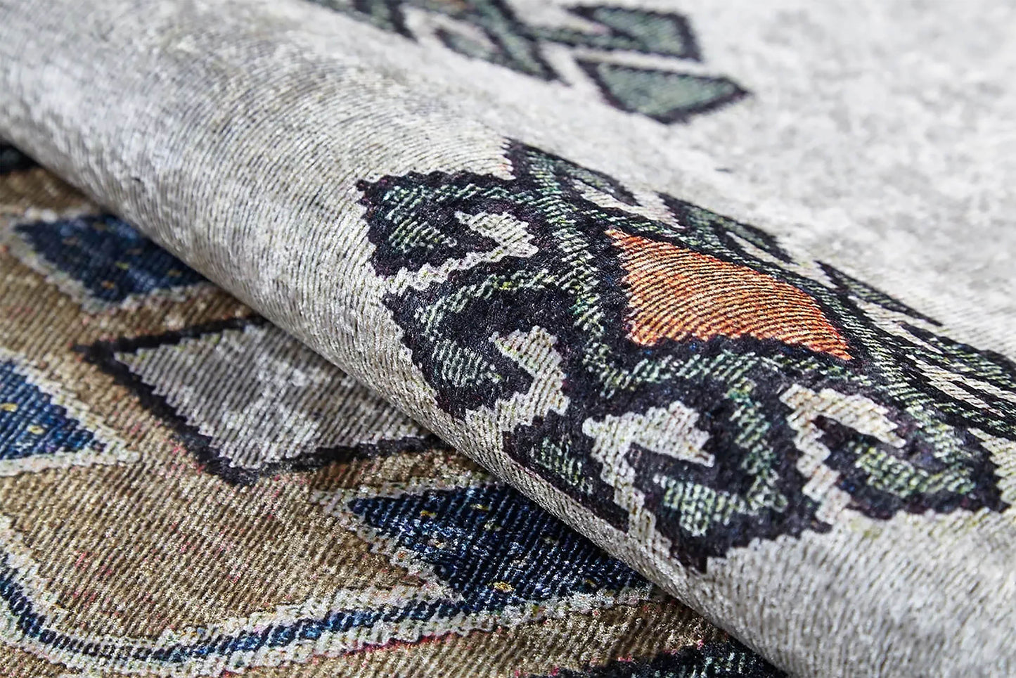 Fas Bej Gri Kilim Halı - Pera Halı