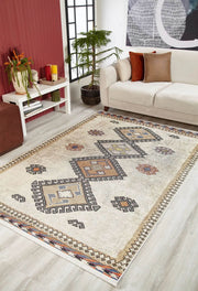 Fas Bej Gri Kilim Halı - Pera Halı