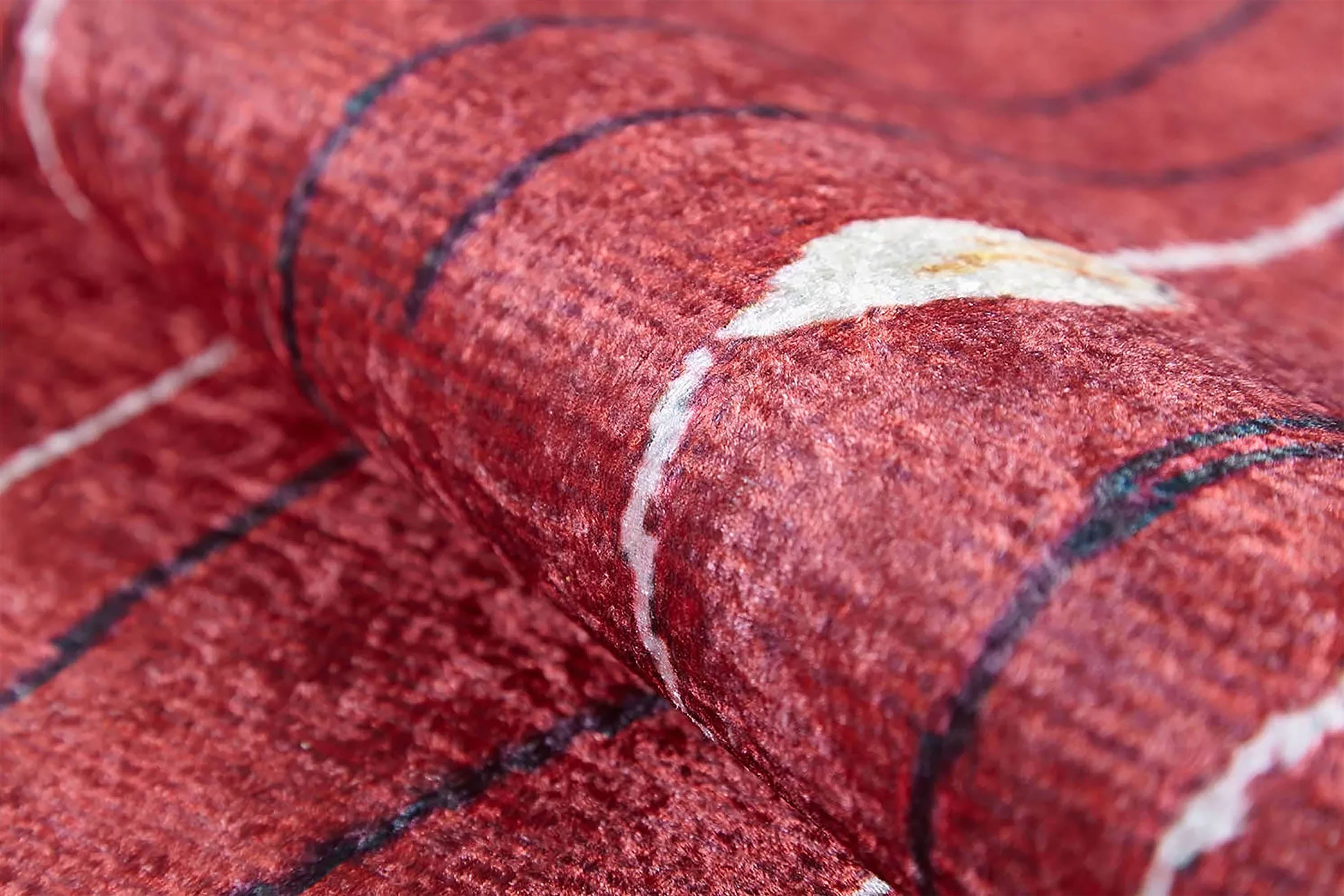 Çiçek Desenli Kırmızı Kilim Halı - Pera Halı