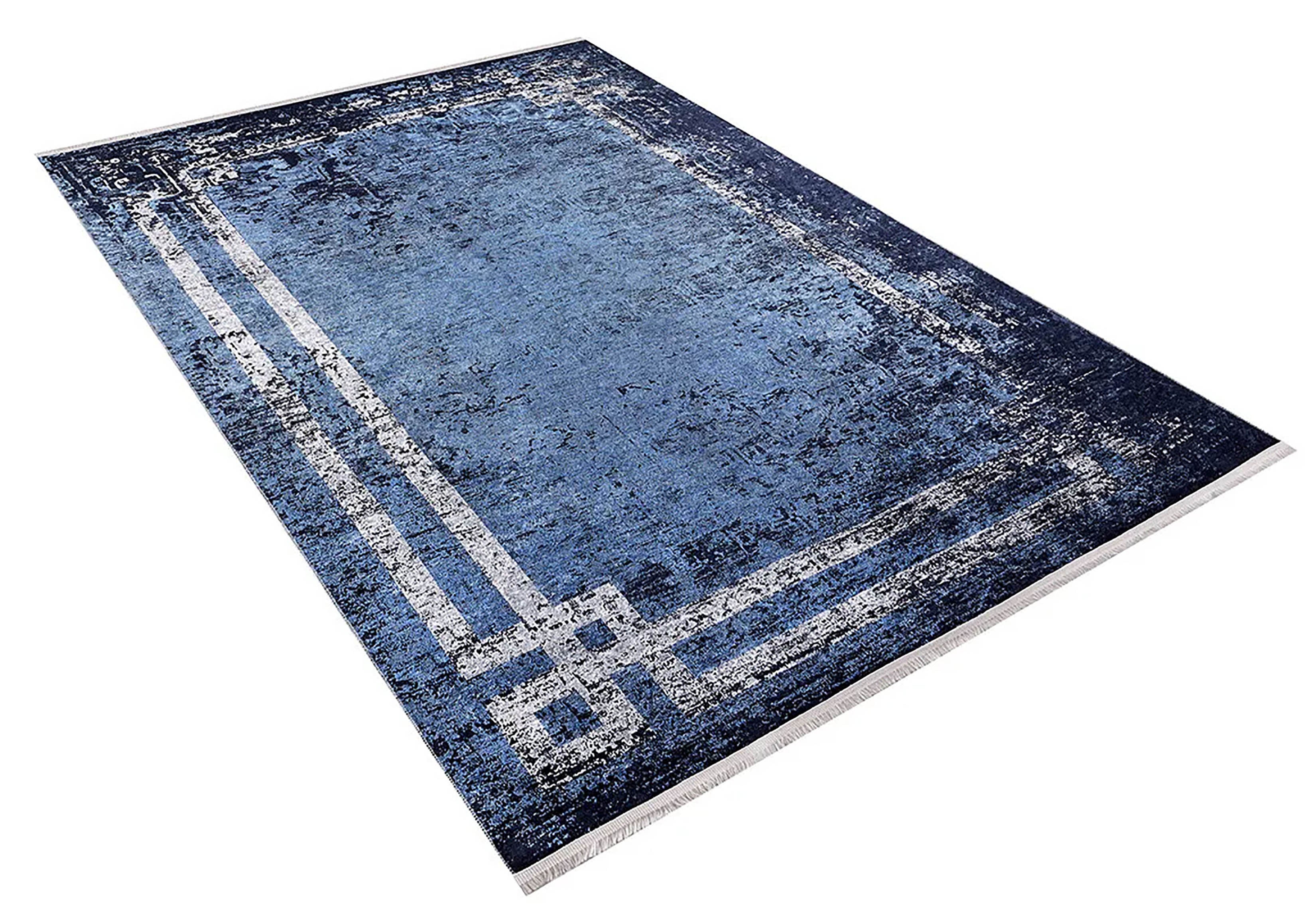 Brown Beige Geometric Antique Art Deco Rug