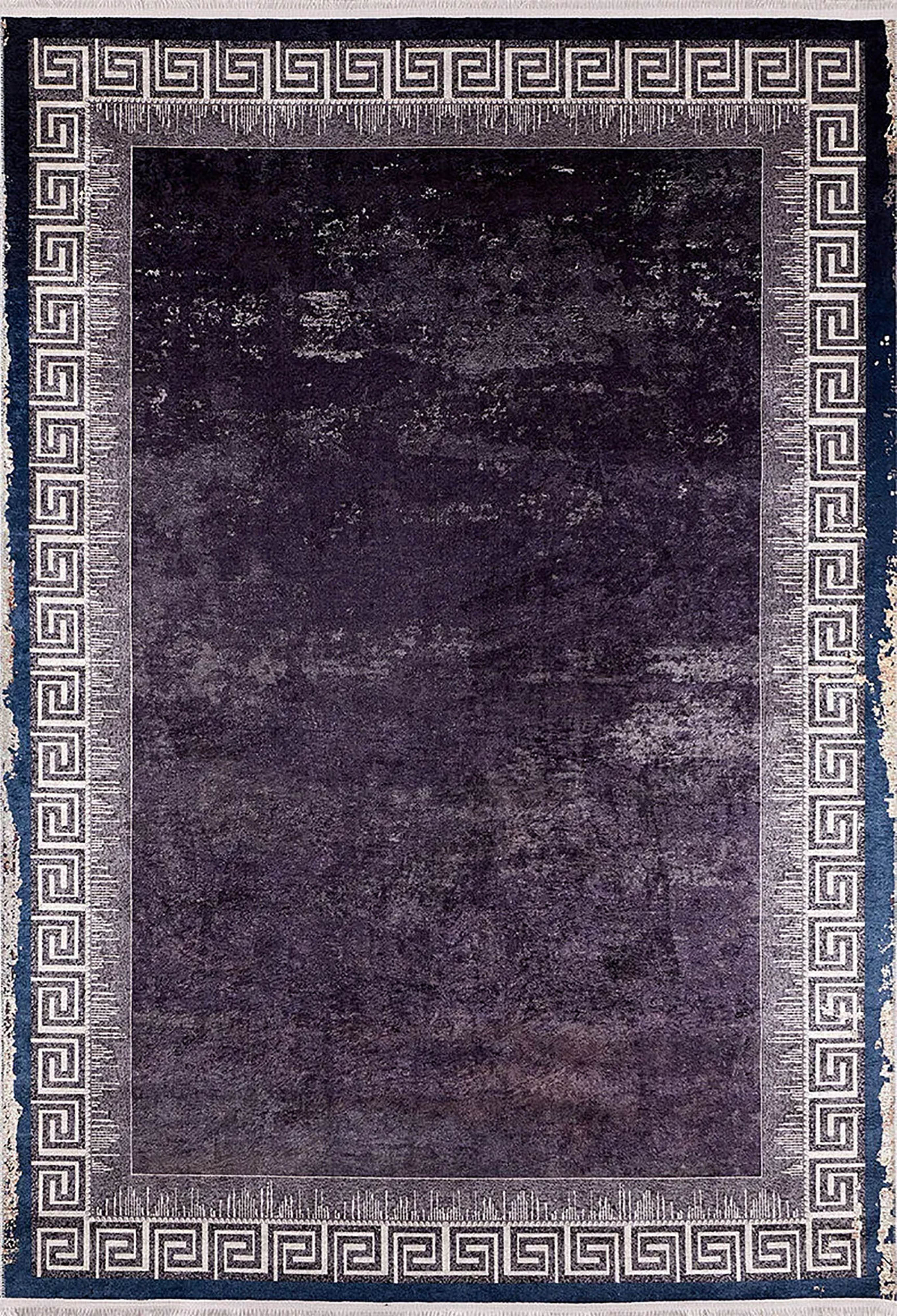 Brown Beige Geometric Antique Art Deco Rug