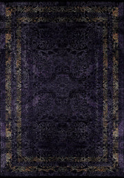 Brown Beige Geometric Antique Art Deco Rug